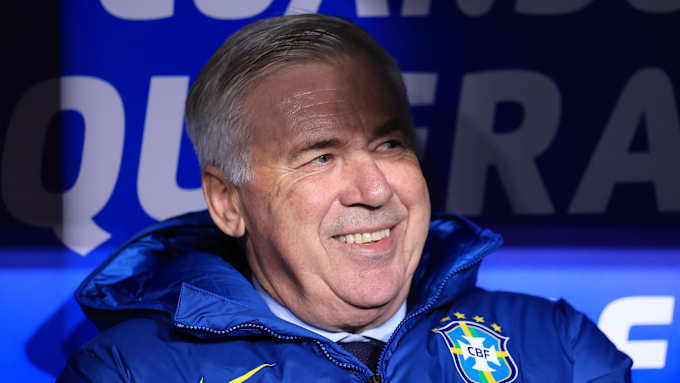 Carlo Ancelotti with Endrick