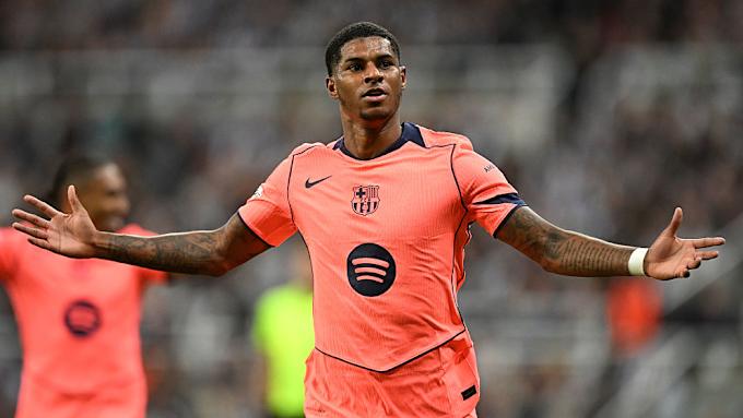 Marcus Rashford in action for Manchester United
