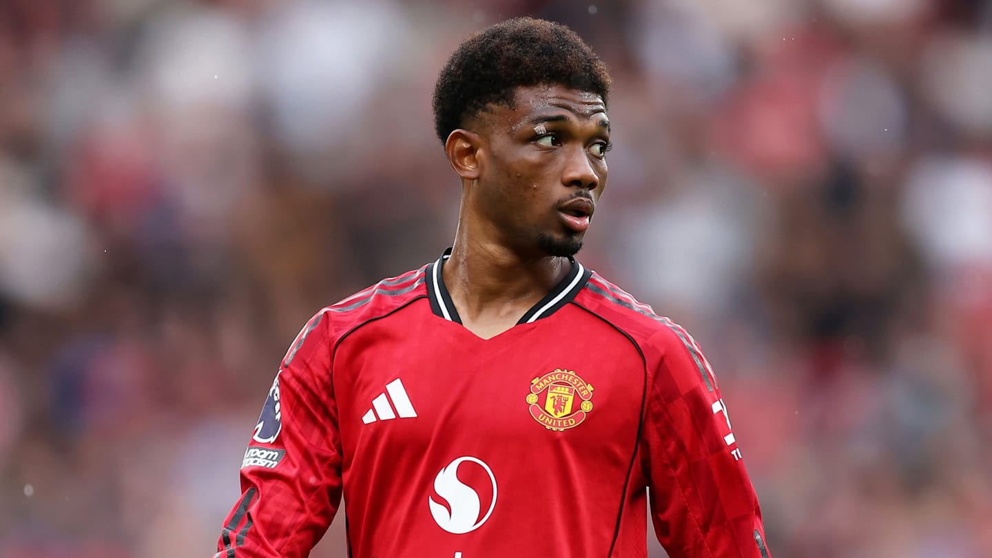 Amad Diallo during a Manchester United match