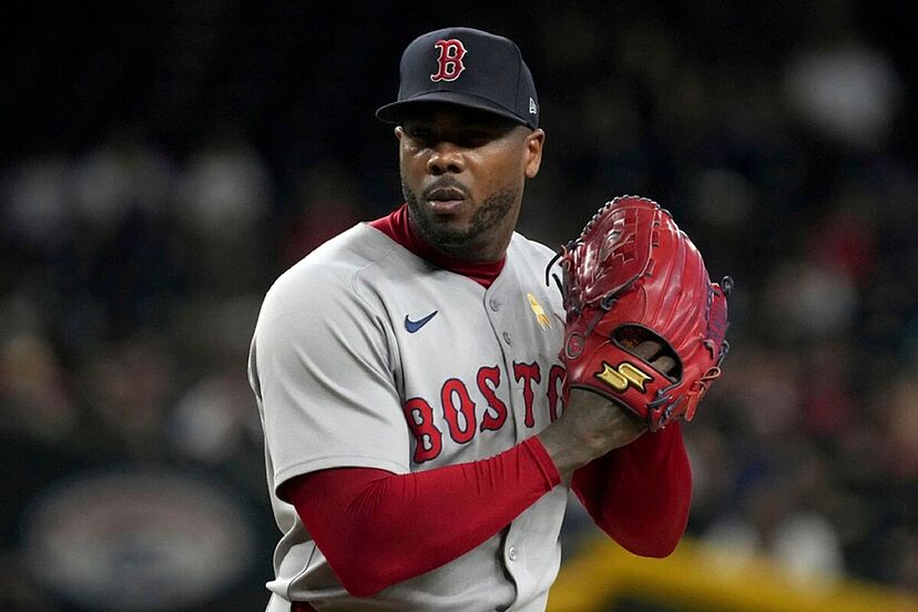 Aroldis Chapman in Red Sox uniform