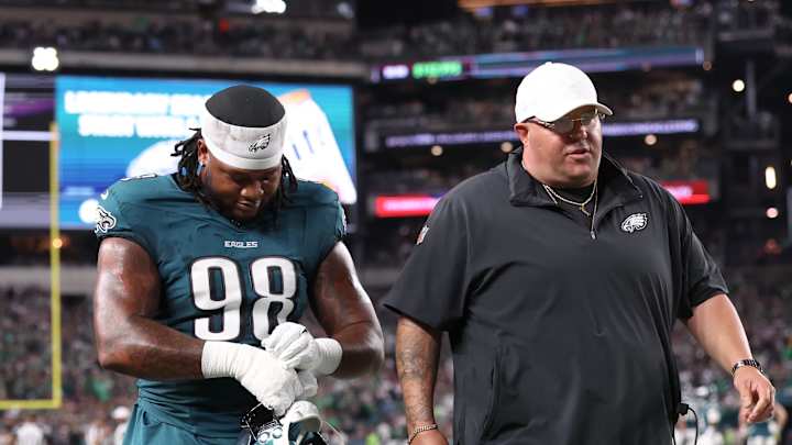 Eagles' Jalen Carter Fined Another $11K for Taunting After Blocked Field Goal vs. Rams - YouTube