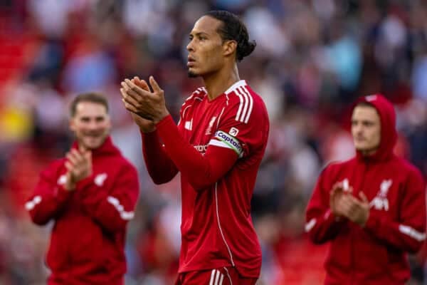 Virgil van Dijk Celebrates Premier League Win at Anfield