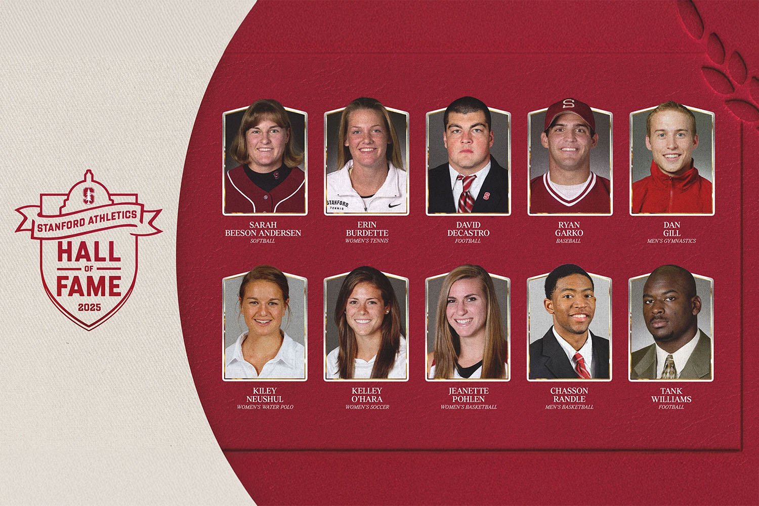 Stanford Athletics Hall of Fame Class of 2025
