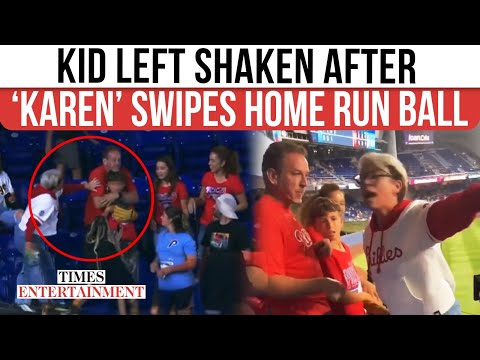 Typical Karen. Heard she got booed out of the park. Hats off to the Marlins and Phillies for saving the kid's day.