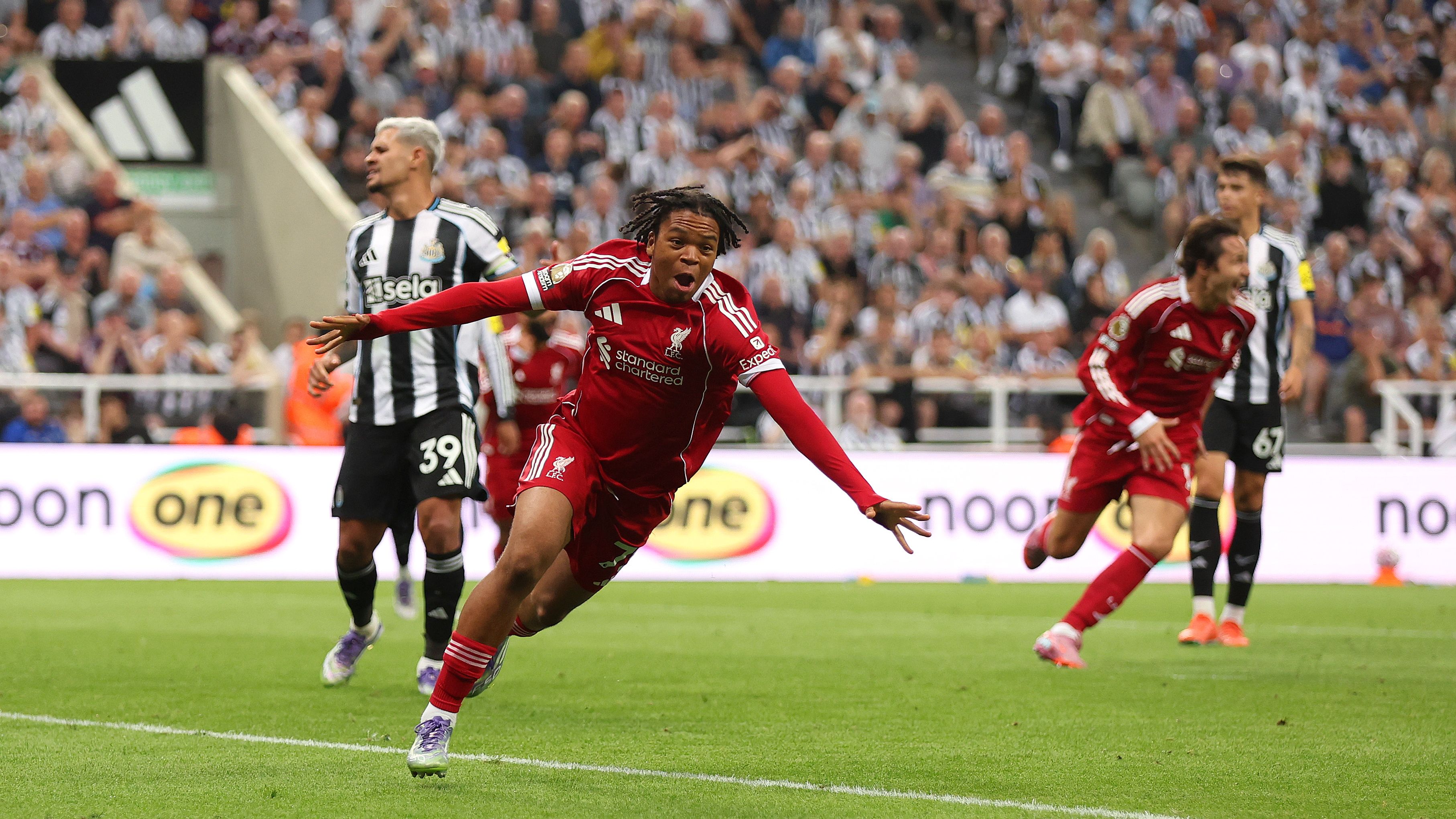 Rio Ngumoha celebrates