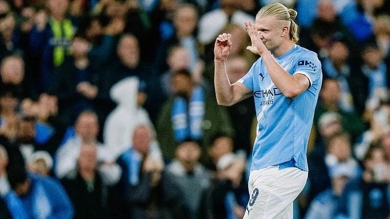 Erling Haaland, a record marksman.